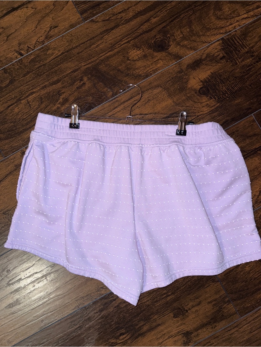 Aerie Lavender White Dot Shorts